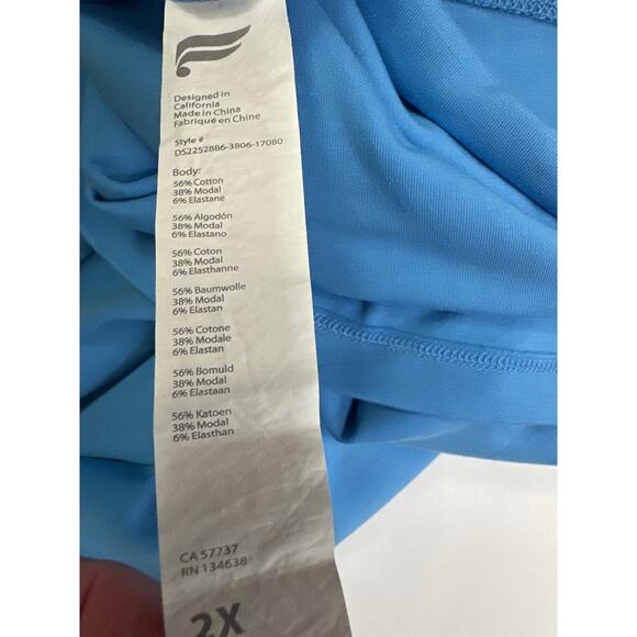 Fabletics Live-In High Neck Tank Dress Lot of 2 Sleeveless Midi Sz 2X Activewear - Picture 8 of 9